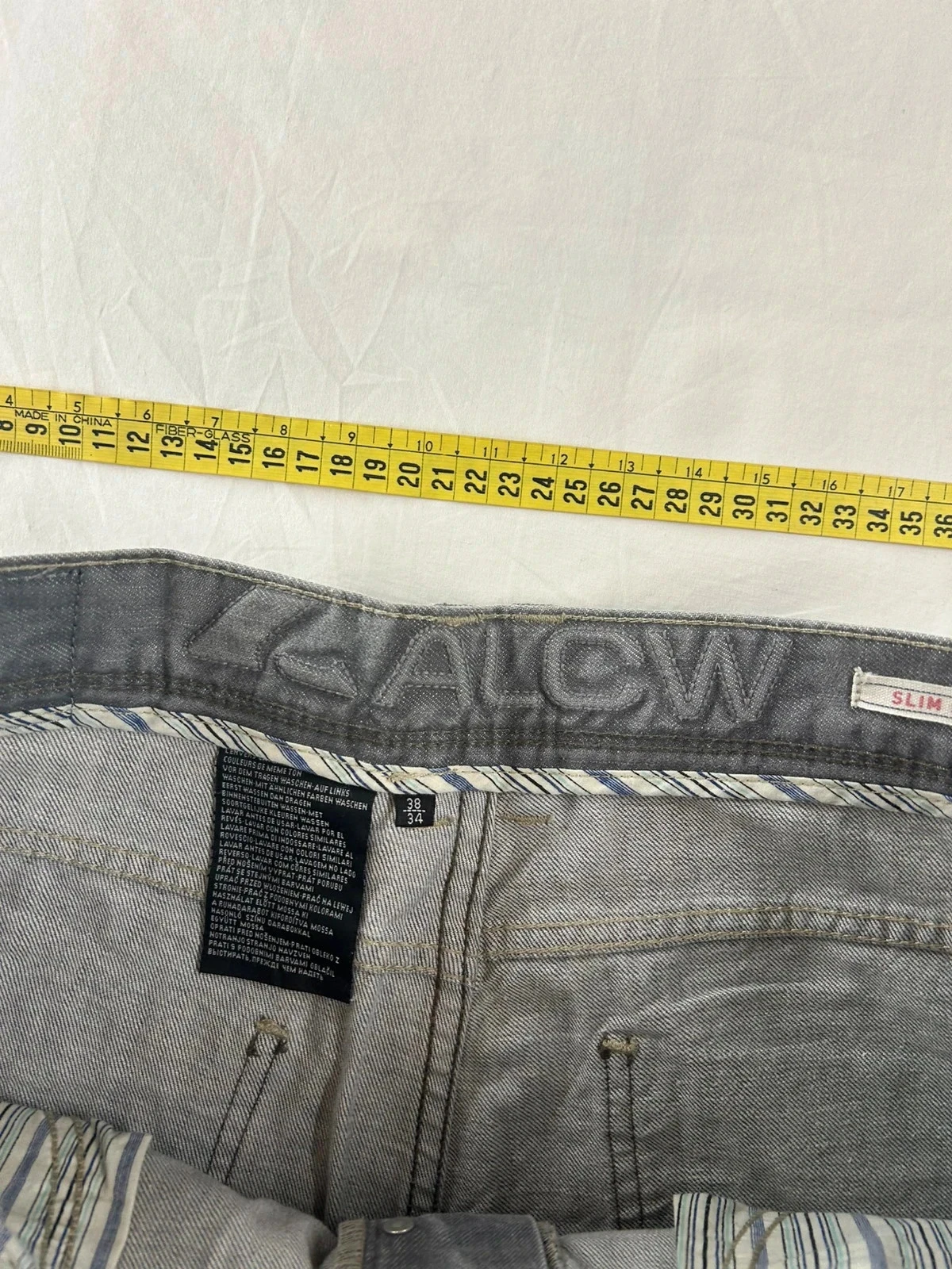 Calça jeans cinza reta Angelo Litrico w38 l34 – photo 10
